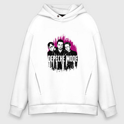 Толстовка оверсайз мужская DEPECHE MODE GLOBAL SPIRIT TOUR, цвет: белый