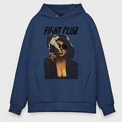 Толстовка оверсайз мужская Fight Club - Marla Singer, цвет: тёмно-синий