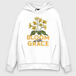Мужское худи оверсайз Bloom with grace