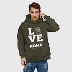 Толстовка оверсайз мужская Roma Love Classic, цвет: хаки — фото 2
