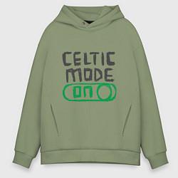 Толстовка оверсайз мужская Celtic Mode On, цвет: авокадо