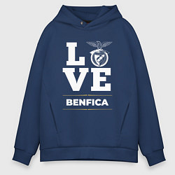 Толстовка оверсайз мужская Benfica Love Classic, цвет: тёмно-синий