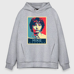Толстовка оверсайз мужская Stranger Things Майк, цвет: меланж