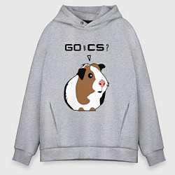 Толстовка оверсайз мужская Типичный геймер CS:GO, цвет: меланж