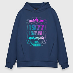 Толстовка оверсайз мужская Made in 1977, цвет: тёмно-синий