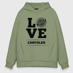Толстовка оверсайз мужская Chrysler Love Classic, цвет: авокадо