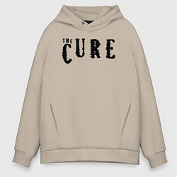 Толстовка оверсайз мужская The Cure лого, цвет: миндальный