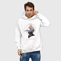 Толстовка оверсайз мужская Евангелион Ева в форме берсерка, цвет: белый — фото 2