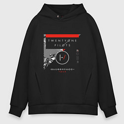 Толстовка оверсайз мужская BLURRYFACE TOUR, цвет: черный