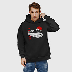 Толстовка оверсайз мужская Chaser JZX100 Tourer V, цвет: черный — фото 2
