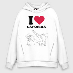 Мужское худи оверсайз I love Capoeira - Battle line graph