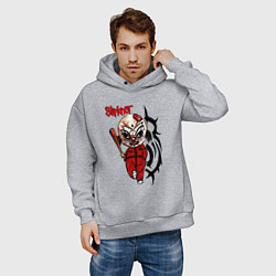 Толстовка оверсайз мужская Slipknot fan, цвет: меланж — фото 2