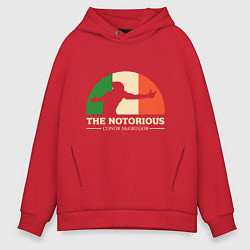 Толстовка оверсайз мужская The Notorious, цвет: красный