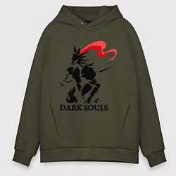 Толстовка оверсайз мужская Dark Souls, цвет: хаки