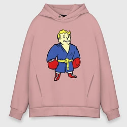 Толстовка оверсайз мужская Vault boy - boxer, цвет: пыльно-розовый