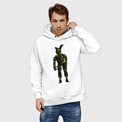 Толстовка оверсайз мужская Springtrap, цвет: белый — фото 2