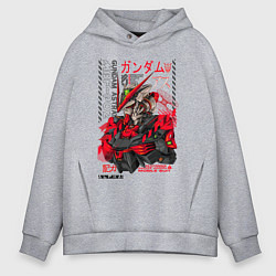 Толстовка оверсайз мужская MBF-P02 Gundam astray red frame poster, цвет: меланж