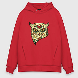 Толстовка оверсайз мужская Owl color, цвет: красный
