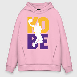 Толстовка оверсайз мужская Kobe fly, цвет: светло-розовый
