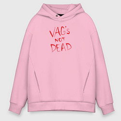 Толстовка оверсайз мужская VAG not dead, цвет: светло-розовый