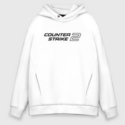 Толстовка оверсайз мужская Counter Strike 2, цвет: белый