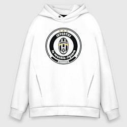 Толстовка оверсайз мужская Juventus club, цвет: белый