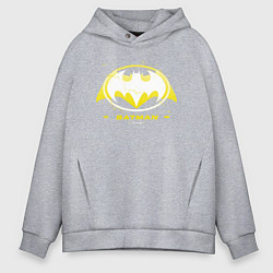 Толстовка оверсайз мужская Batman logotype 2023, цвет: меланж