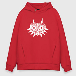 Толстовка оверсайз мужская Легенды о Зельде - дух, цвет: красный