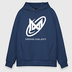 Толстовка оверсайз мужская Nigma Galaxy logo, цвет: тёмно-синий