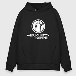 Толстовка оверсайз мужская Invictus Gaming logo, цвет: черный