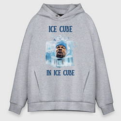 Толстовка оверсайз мужская Ice Cube in ice cube, цвет: меланж