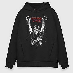 Толстовка оверсайз мужская Cannibal Corpse арт, цвет: черный