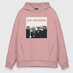 Толстовка оверсайз мужская Тру фанат Joy Division, цвет: пыльно-розовый