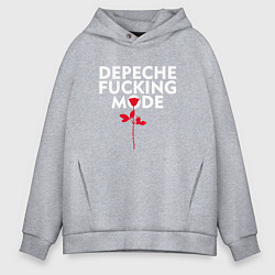 Толстовка оверсайз мужская Depeche Mode - Rose mode, цвет: меланж