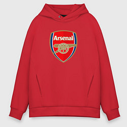 Толстовка оверсайз мужская Arsenal fc sport, цвет: красный