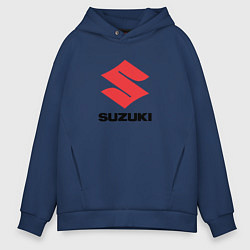 Толстовка оверсайз мужская Suzuki sport auto, цвет: тёмно-синий