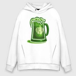 Толстовка оверсайз мужская Ireland beer, цвет: белый