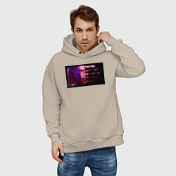 Толстовка оверсайз мужская Джинкс - League Of Legends, цвет: миндальный — фото 2