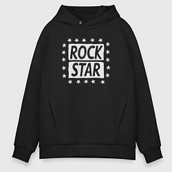 Толстовка оверсайз мужская Star rock, цвет: черный