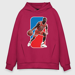 Толстовка оверсайз мужская Jordan play, цвет: маджента