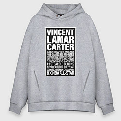 Толстовка оверсайз мужская Vince Carter, цвет: меланж