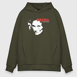 Толстовка оверсайз мужская Recoil - Alan Wilder from Depeche Mode, цвет: хаки