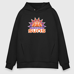 Толстовка оверсайз мужская Phoenix Suns, цвет: черный