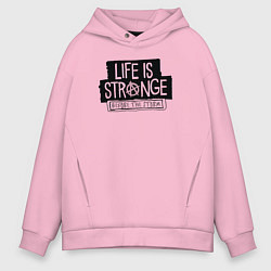 Толстовка оверсайз мужская Life is Strange Before the Storm, цвет: светло-розовый