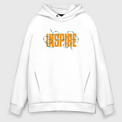 Толстовка оверсайз мужская Inspire, цвет: белый