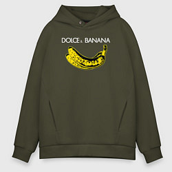 Толстовка оверсайз мужская Dolce Banana, цвет: хаки