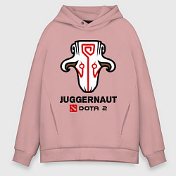 Толстовка оверсайз мужская Juggernaut Dota 2, цвет: пыльно-розовый