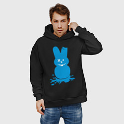Толстовка оверсайз мужская Blue bunny, цвет: черный — фото 2