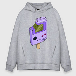 Толстовка оверсайз мужская Sweet game boy, цвет: меланж