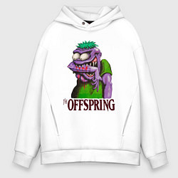 Толстовка оверсайз мужская The Offspring bite me, цвет: белый